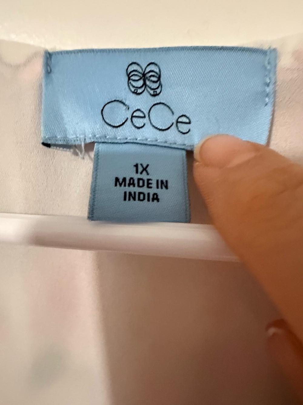CeCe Light Blue Brand Label Top - Picture 5 of 16